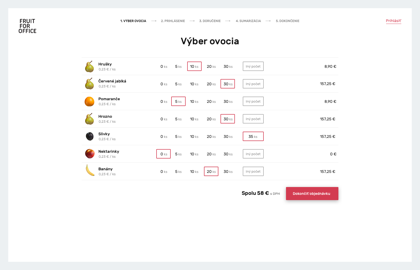 Vyber ovocia - desktop - Fruit for office