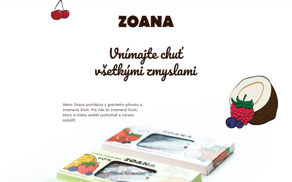 Webstránka - Zoana